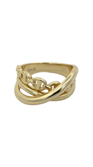 Chunky CrissCross Link Ring