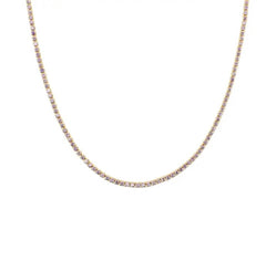 Gold Lilac Mini Tennis Necklace