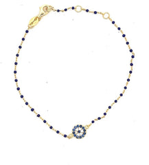 Lucky Eye Blue Beaded Bracelet