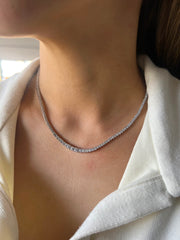Round Rivera Tennis Necklace (2.5mm)