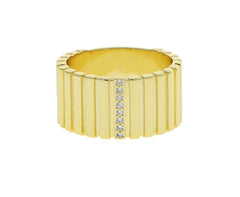 Textured Band Gold Ring