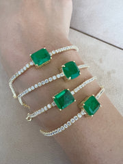 Formal Emerald Tennis Bracelet