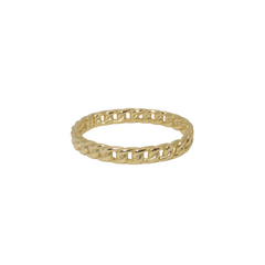 Skinny Rope Gold Ring