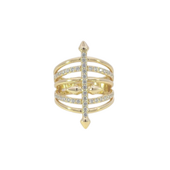 Diamond Cross Hoop