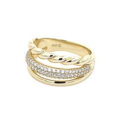 Diamond Cross Hoop