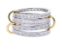 Diamond Cross Hoop