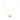 Mini Sapphire Round with Zircons Gold Necklace