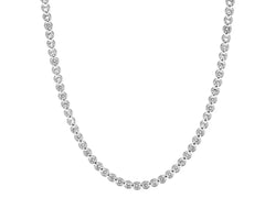 Round Bezel Tennis Necklace