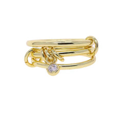 Diamond Cross Hoop