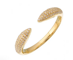 Thin Claw Gold Open Ring