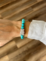 Bear Blue Stone Bracelet