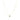 Mini Emerald Stone Round with Zircons Gold Necklace