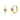 Diamond Star and Plain Gold Hoop